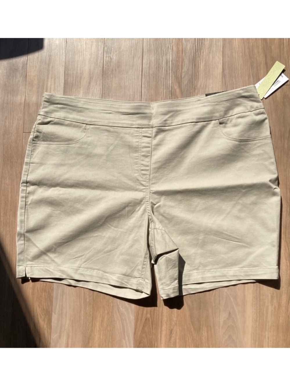 Napa Valley stonewall tan pull on short with stretch and pocket 20W
